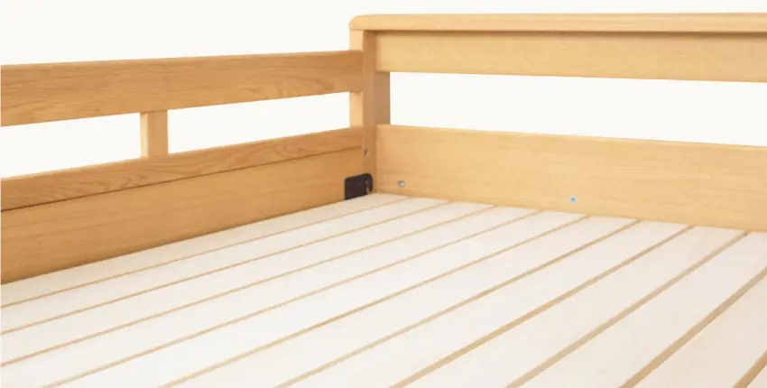 浜本工芸二段ベッドの床板は桐材使用