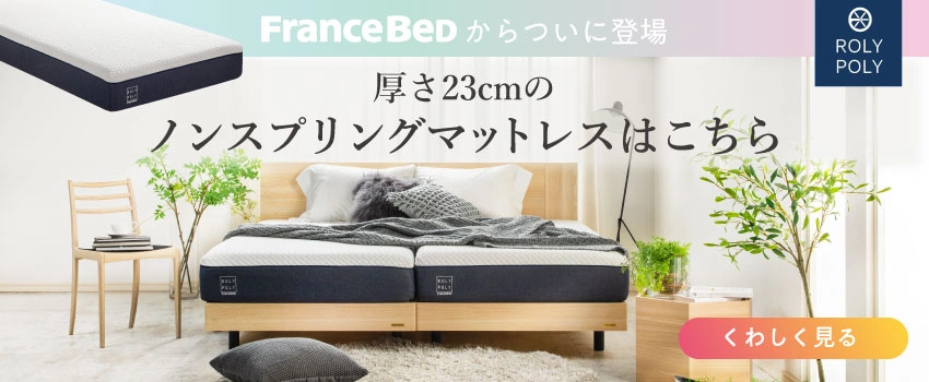 フランスベッドのノンスプリングマットレスが登場
