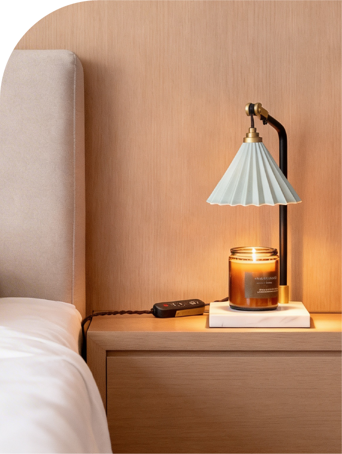 就寝前のリラックスタイムにおすすめのキャンドル ウォーマー