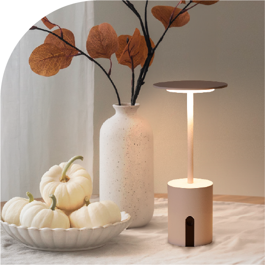 母の日のギフトに就寝前のナイトキャブが楽しめるポータブルランプ カクテリア