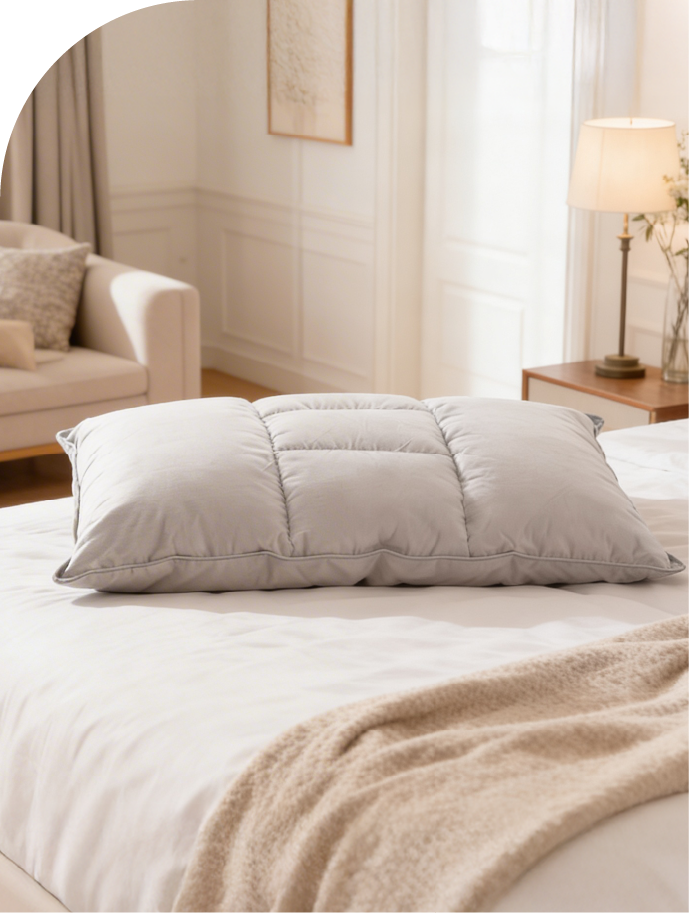 母の日のプレゼントにおすすめな快眠グッズ、ラグジュアリーダウンピロー