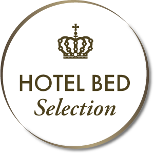 フランスベッドホテルベッドシリーズ ホテルベッドセレクションの丸いロゴ大