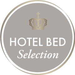 フランスベッドホテルベッドシリーズ ホテルベッドセレクションの丸いロゴ