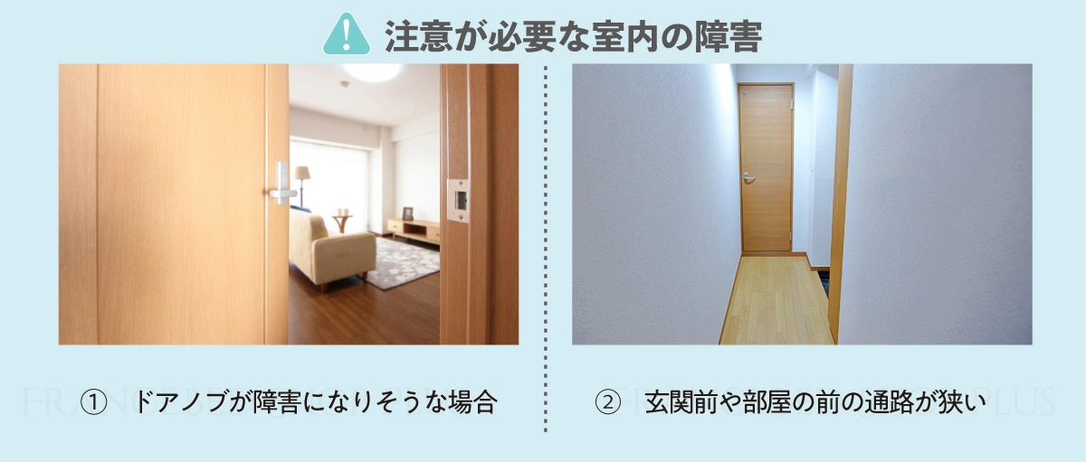 玄関から設置部屋までの経路確認