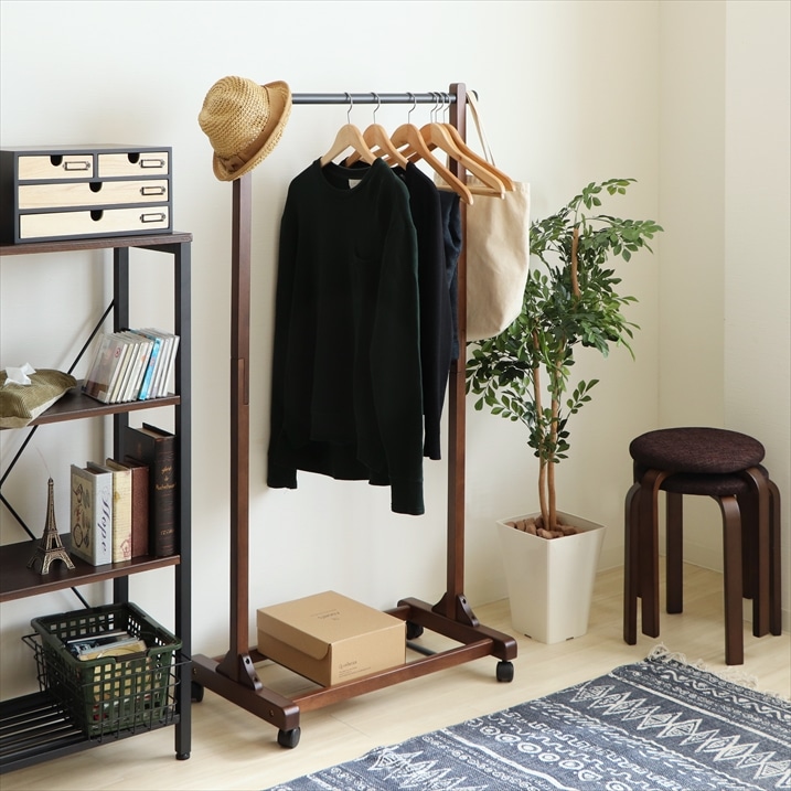 ヤマソロ キャスターハンガー Sorbet ブラウン 76 211 カジュアル家具 フランスベッド販売 公式通販サイト フランスベッドショッププラス