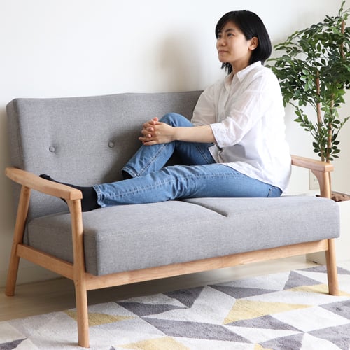 ヤマソロ Flam 2pソファー グレー 908 グレー カジュアル家具 フランスベッド販売 公式通販サイト フランスベッドショッププラス