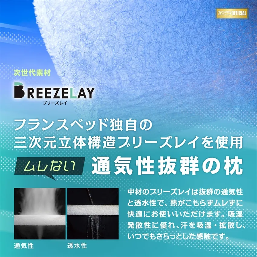 キュリエス・エージー ピロー｜【公式通販】フランスベッド販売