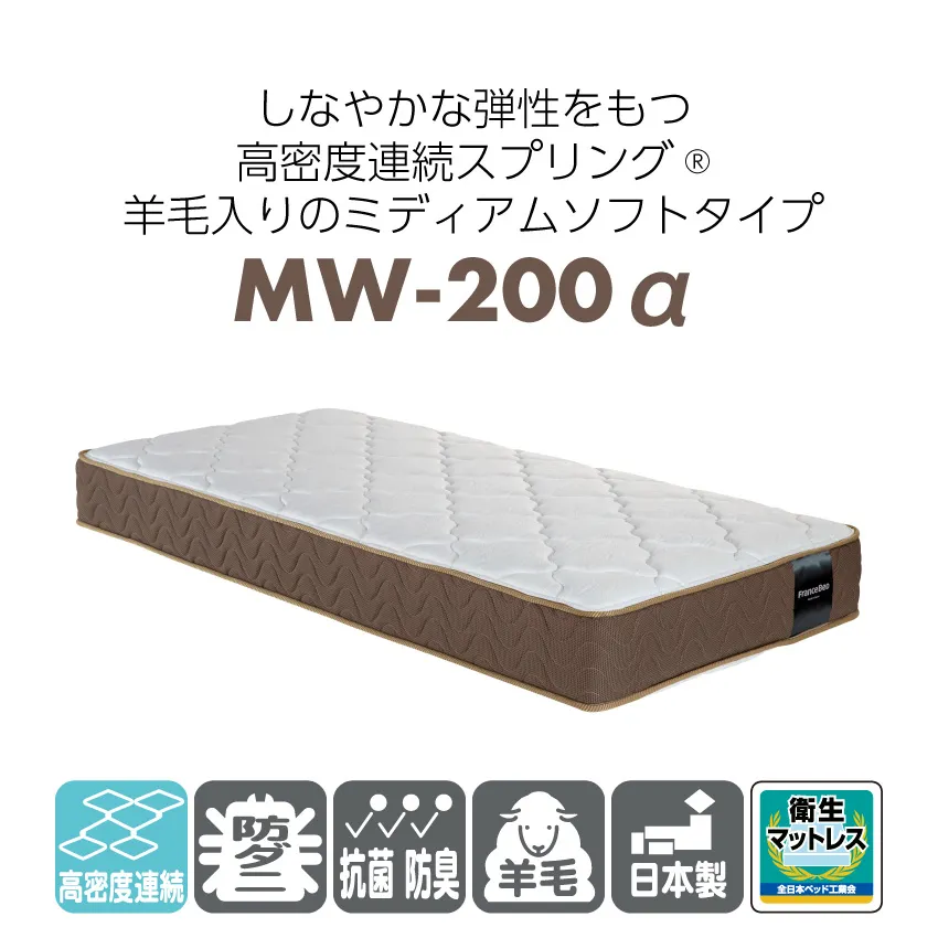 フランスベッド お買い得ベッドセットK NLS-603 収納なし MW-200α ミディアムソフト