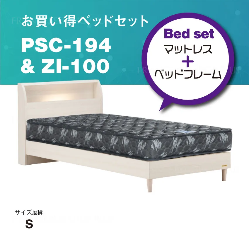 フランスベッド お買い得ベッドセット PSC-194 レッグ ZI-100