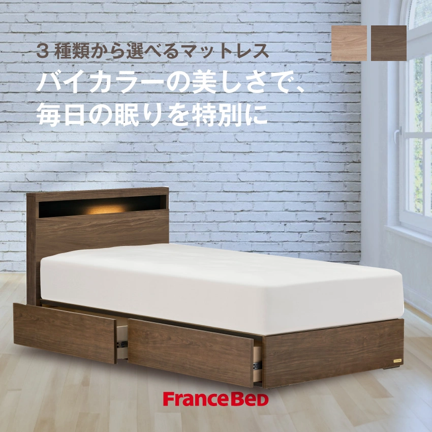 フランスベッド ベッドセット エコモア02C 引き出し / TW-210