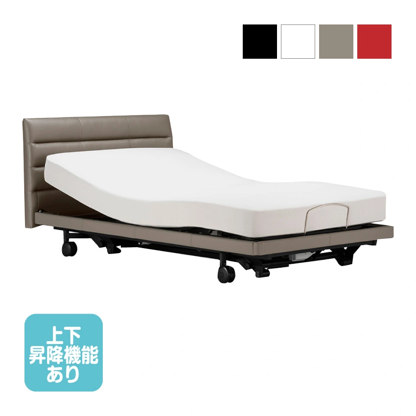 フランスベッド 電動ベッドフレーム グランサス GS-11F 背上げ+脚上げ+上下昇降 キャスター