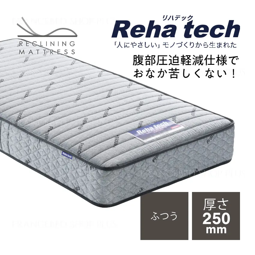 フランスベッド 電動ベッド専用マットレス RH-FK-DLX ソフト セミダブル