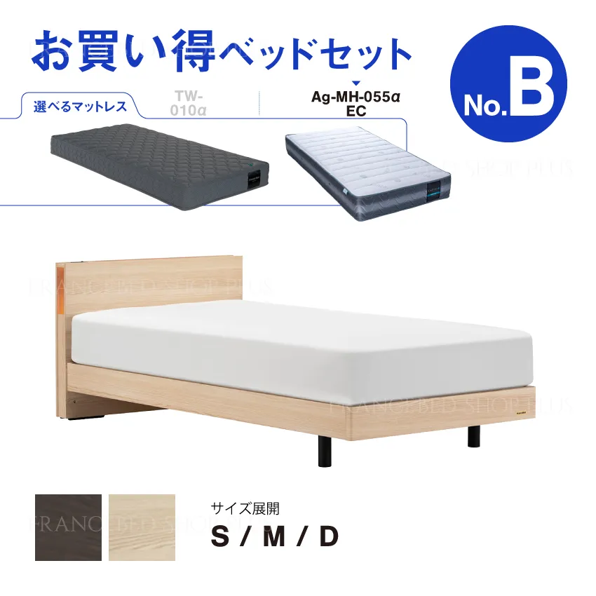 フランスベッド お買い得ベッドセットB EY-03C レッグ Ag-MH-055α EC