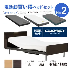 フランスベッド 電動ベッドセット2 CU-202CN レッグ RX-STD-EX 2モーター 無線 非課税対象