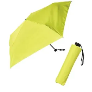 【ノベルティ用商品】 紫外線遮蔽率・遮光率99% 晴雨兼用 折りたたみ傘 イエローグリーン