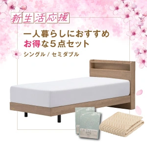 【新生活応援】フランスベッド ベッドセット SPT-02C / ZI-100 / セレクト3点セット エッフェスタンダード ブルー バイオベッドパッド