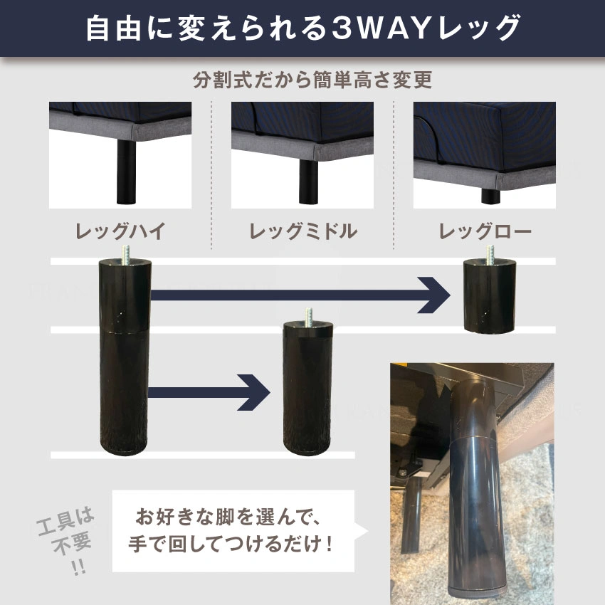 エゼル選べる3つの脚