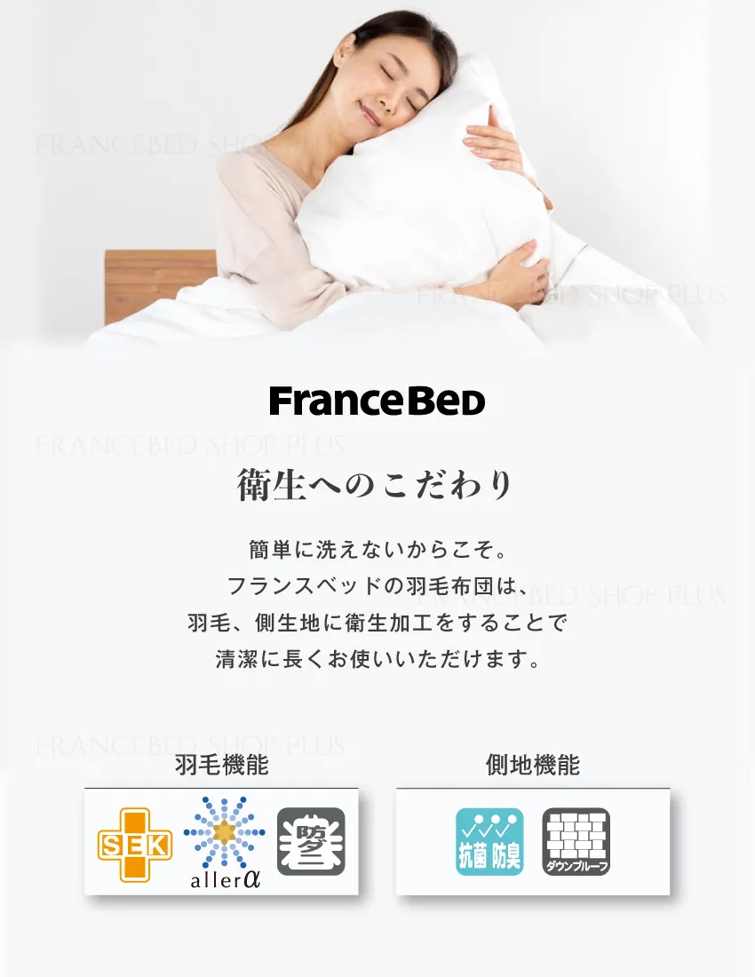 衛生へのこだわり アレルα加工