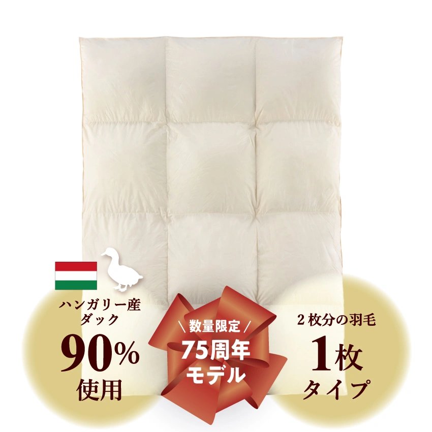 フランスベッド 羽毛布団  セレーヌOZ