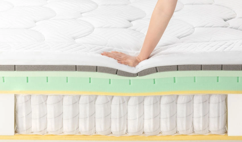 体にフィットし、しっかりと支える寝心地