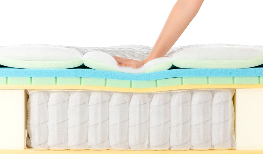 体にフィットし、しっかりと支える寝心地